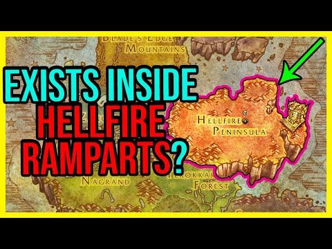 The Secret Zone inside of the Hellfire Ramparts