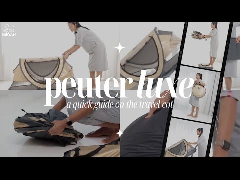 DERYAN Travel cot Peuter Luxe - Best pop up travel cot - Beste campingbedje