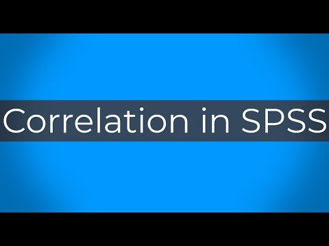 Correlation Test and Analysis in SPSS