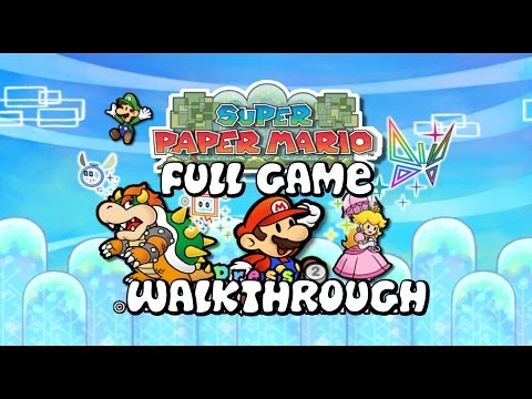 Super Paper Mario - FULL GAME - Walkthrough - No Commentary