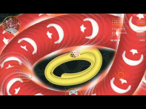 Wormate.io - new cosmetics - new update - yellow skin simple -  wormateio best gameplay - 😱