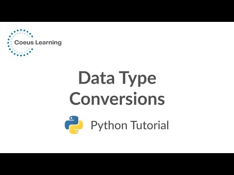 Python Basics 101 Data Type Conversions