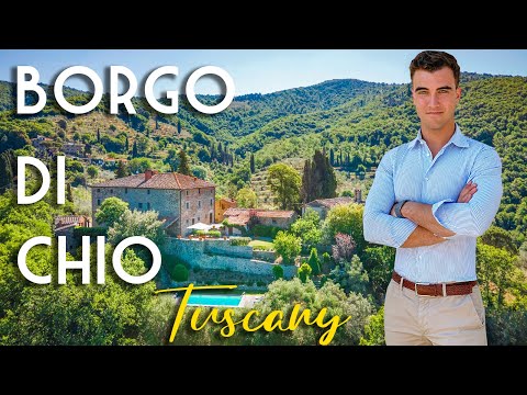 RESTORED HAMLET WITH PANORAMIC VIEWS AND PRIVATE CHURCH FOR SALE IN TUSCANY