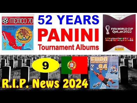 R.I.P. News 2024 (Part 9) Dead football players in Panini Tournament Albums - Minervino Pietra