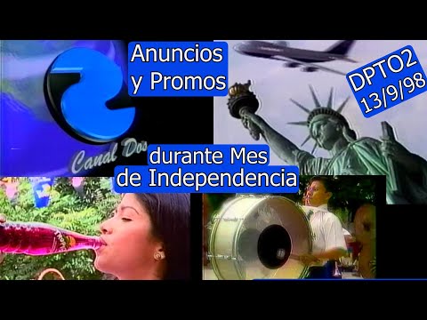 0336 Anuncios y Promos Durante DPTO2 - Canal 2 de El Salvador, 13 de Septiembre 1998