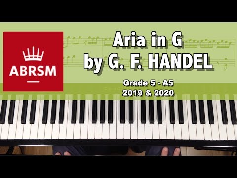 Aria (from Suite in G, HWV 441) by G. F. Handel