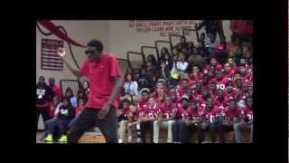 alief taylors livest pep rally of 2012 - 2013 raymond and alex performance.