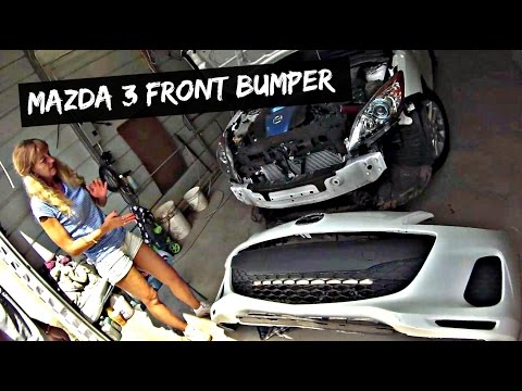How to Remove and Replace Front Bumper Cover on Mazda 3 2010 2011 2012 2013