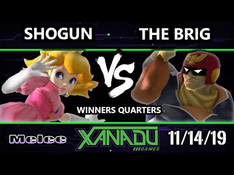 S@X 328 SSBM - Shogun (Peach) Vs. The Brig (Captain Falcon) Smash Melee Winners Quarters