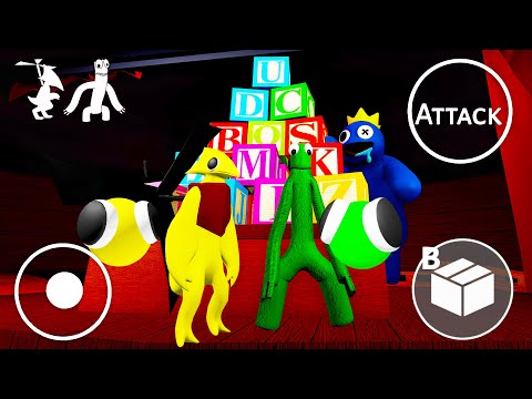 Playing as YELLOW TEAM Vs GREEN TEAM in Rainbow Friends Chapter 1 #roblox #rainbowfriends