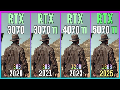 RTX 3070 vs RTX 3070 TI vs RTX 4070 TI vs RTX 5070 TI - Test in 20 Games