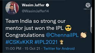 Twitter Reaction on CSK winning the IPL 2021 🏆 | CSK vs KKR