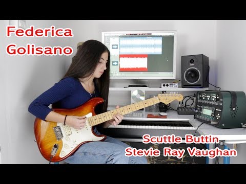 Scuttle Buttin - Stevie Ray Vaughan - Guitar Cover - Federica Golisano 15 Years OLD