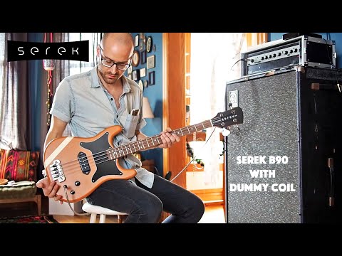 Serek Basses - "B90" Bass Pickup with Dummy Coil Demo