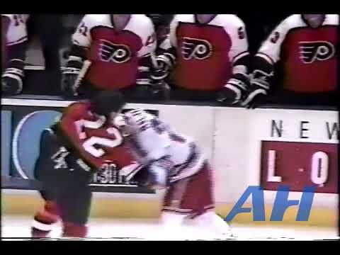 NHL Jan. 14, 1990 New York Rangers v Philadelphia Flyers (R) Randy Moller v Rick Tocchet