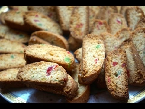 Homemade Candied Fruit Biscotti, Fekkas Recipe Moroccan Sweets (Sout Titres Francais)