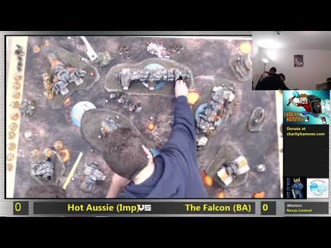 Charity Hammer 2: Stream 2 - Adam Camilleri (Imperium) vs Peter "The Falcon" Colosimo (Blood Angels)