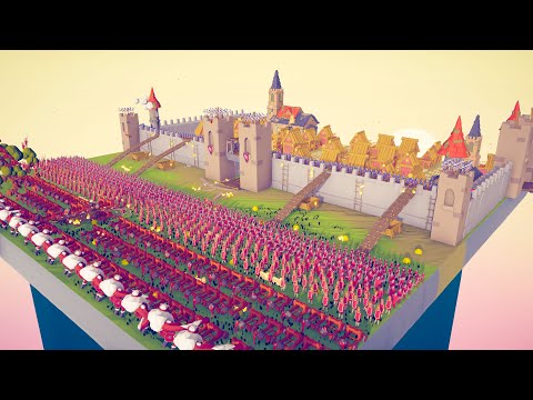 50x RANGED UNITS DEFENDING MEDIEVAL CASTLE vs EVERY FACTION - Totally Accurate Battle Simulator TABS