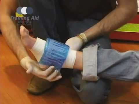 Bandaging - RICE (Rest, Ice, Compression, Elevation)