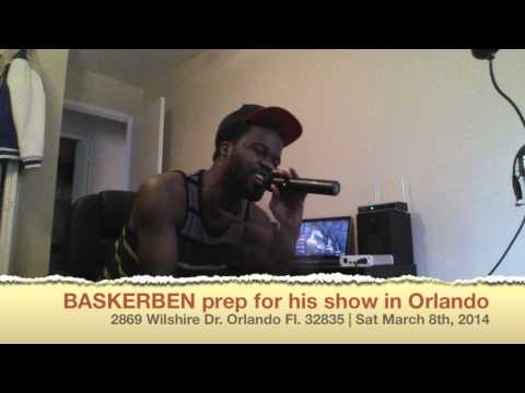 Baskerben reharsal for his show in Orlando Saturday March 8th, 2014