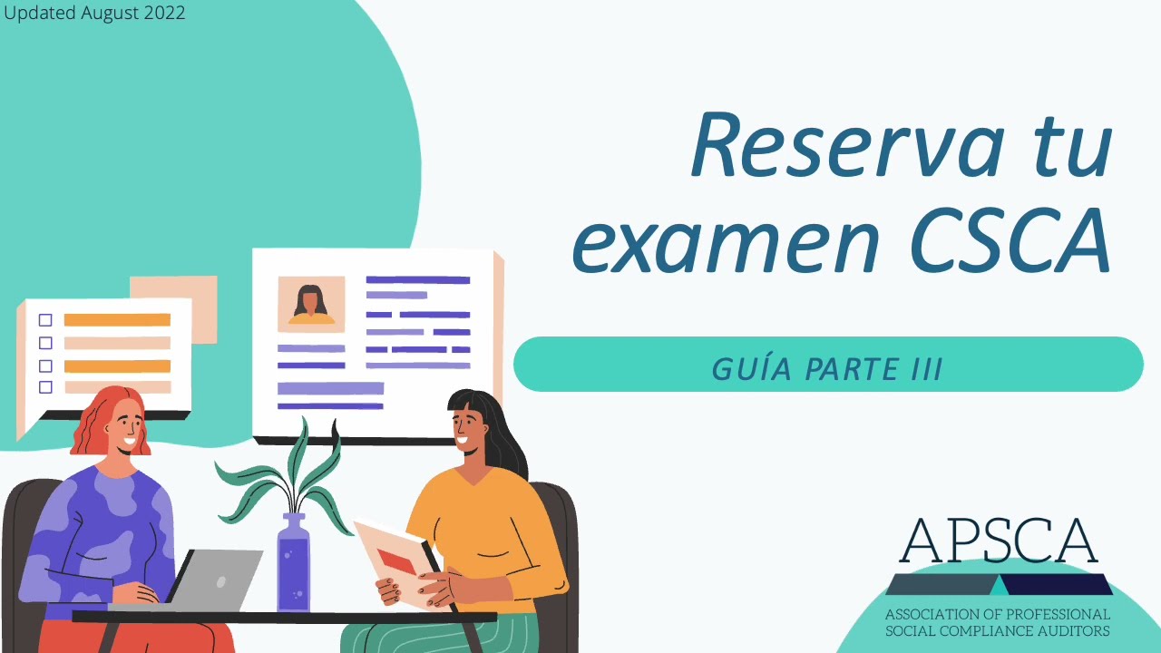 Reserva tu examen CSCA (Part III)