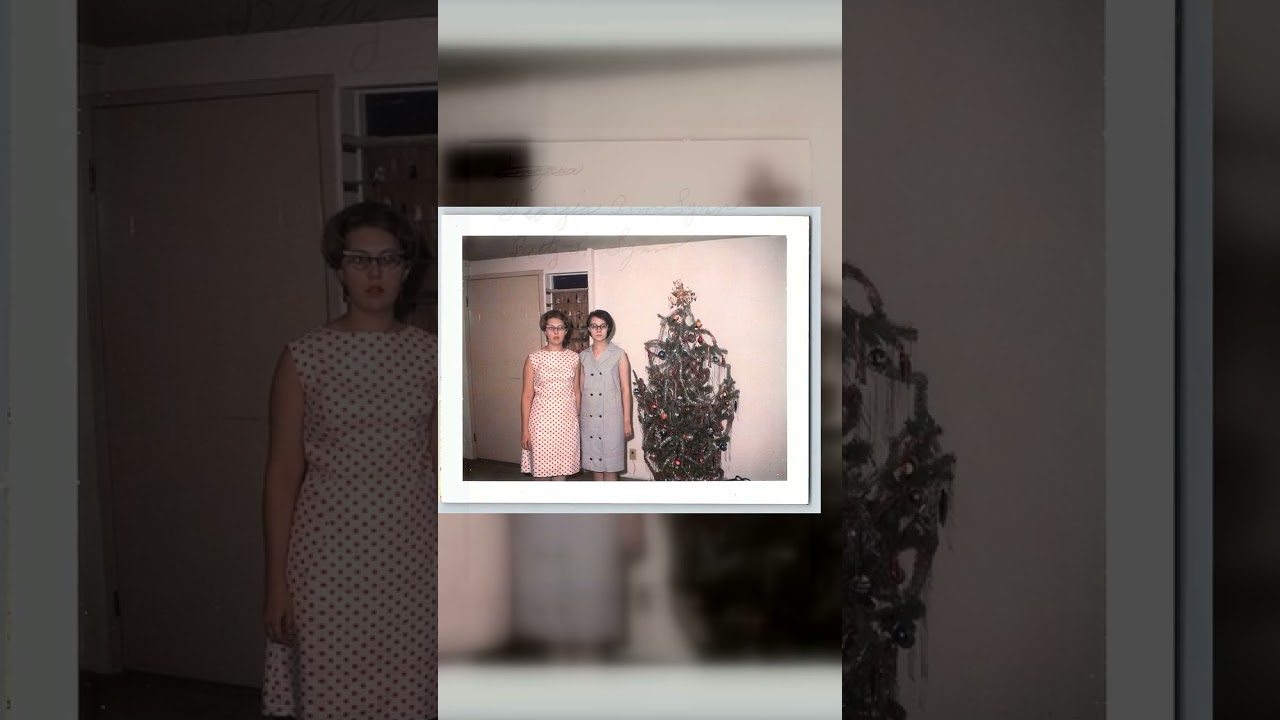 1960s Christmas Portrait, Color Print, Indoor Scene Video