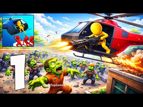 🎮 Z Escape – Zombie Machine Gun – Gameplay Walkthrough – Helicopter Zombie Shooter (Android, iOS)