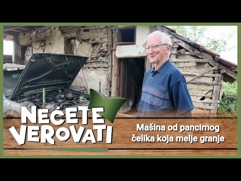 NEĆETE VEROVATI - Mašina od pancirnog čelika koja melje granje