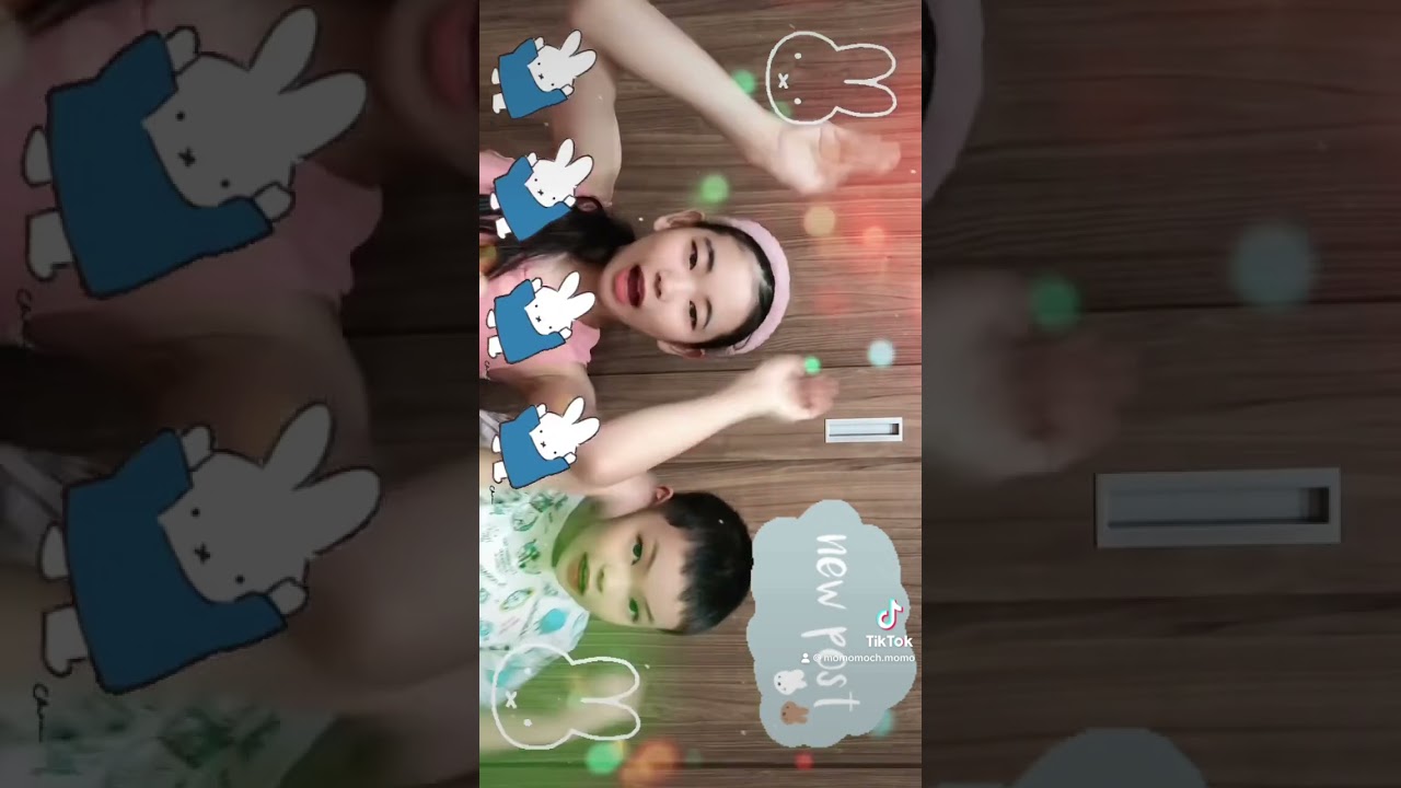 【TikTok】ももちゃん しょうちゃん ミッフィーダンス踊ってみたよ ダンス練習中 一緒に踊ってみてね！