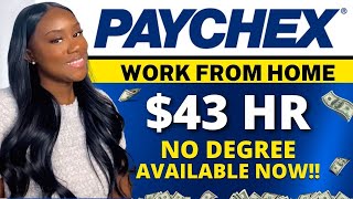 PAYCHEX WORK FROM HOME | FINANCE WORK FROM HOME | ONLINE JOBS