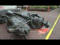 Riot declared after protesters topple statues, vandalize businesses in downtown Portland Riot declared after protesters topple statues, vandalize businesses in downtown Portland