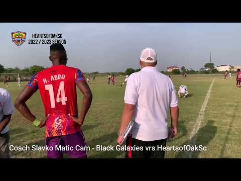 Coach Slavko Matic reactions during Galaxies game.