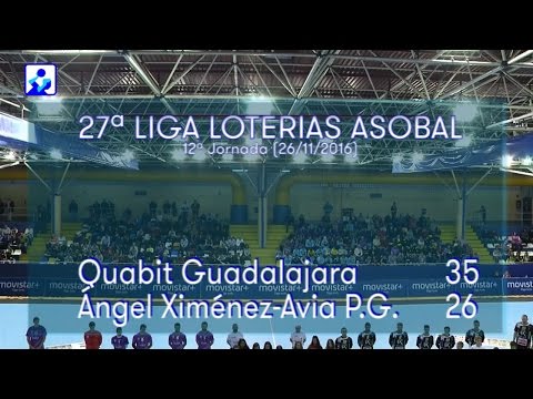 LIGA LOTERIAS ASOBAL J12 Quabit Guadalajara - Ángel Ximénez-Avia P.G. 35 - 26