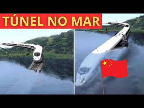Túnel Submarino em Construção na China que deixou o Presidente dos Estados Unidos Assustado