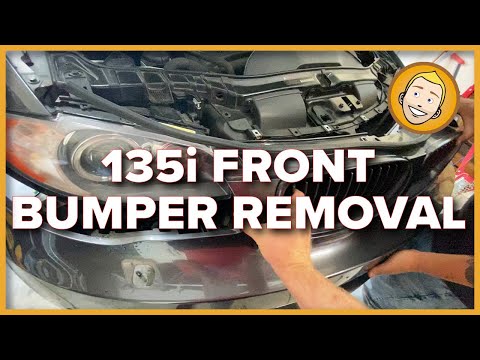 HOW TO REMOVE THE FRONT BUMPER of a BMW 135i E82