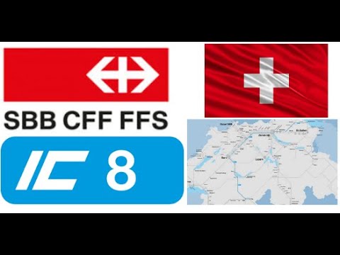 Travelling on SBB IC8 | Reisen auf SBB IC8 | Zürich - Visp | On the mainline