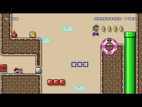 Summer Desert Vacation by B3llybuttn ~ World Record! - Super Mario Maker 2 - No Commentary 1bu