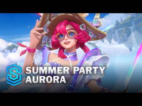Summer Party Aurora Wild Rift Skin Spotlight
