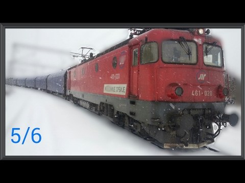 Train cab wiev Serbia - Freight train on the section from Mala Krsna to Ostruznica 5/6