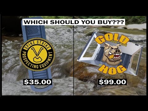 PRODUCT COMPARISON: Gold Hog's Flow Pan & Spike Strike's Gold Ram Panning Sluice