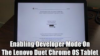 How To Enable Developer Mode On The Lenovo Duet (& Other Chrome OS Tablets)