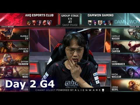 AHQ vs DWG | Day 2 S9 LoL Worlds 2019 Group Stage | ahq e-Sports Club vs DAMWON Gaming