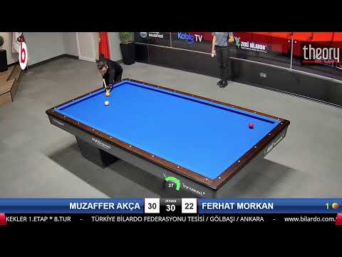 MUZAFFER AKÇA & FERHAT MORKAN Bilardo Maçı - 2022 ERKEKLER 1.ETAP-8.TUR