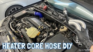 Saab 9-3 Heater Core and Coolant Tank Hose Replacement