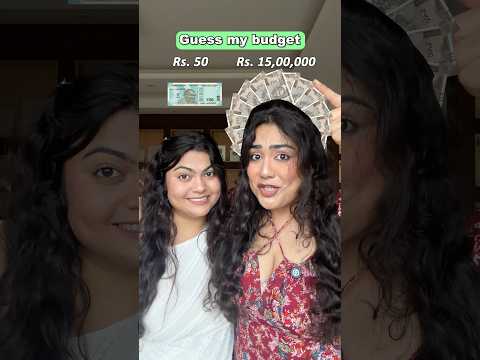 😂Who earns more money amongst us? Guess the Budget challenge! #thakursisters #ytshorts