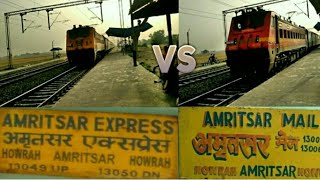 preview picture of video 'High Speed WAP 4 Action Amritsar Express + Amritsar (Punjab) Mail'