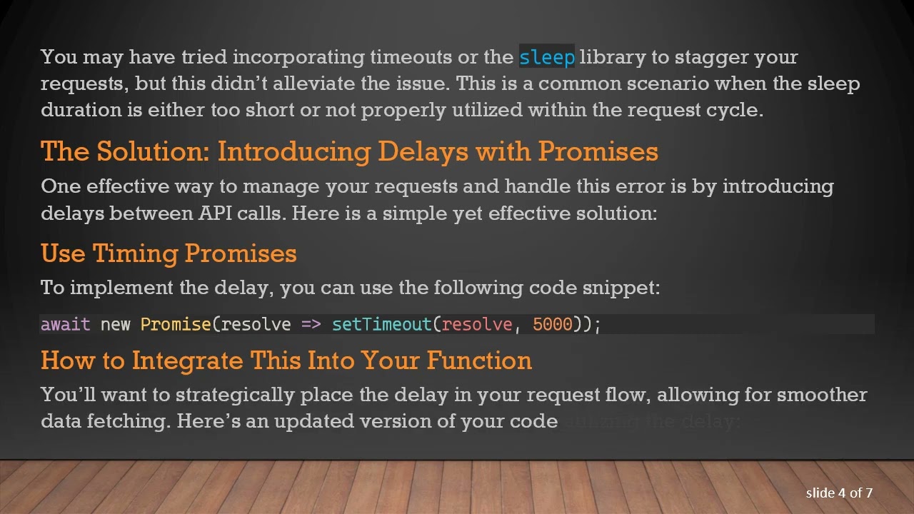 Resolving the 429 Too Many Requests Error in Axios Calls