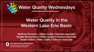 Water Quality Wednesday - Water Quality in the Western Lake Erie Basin