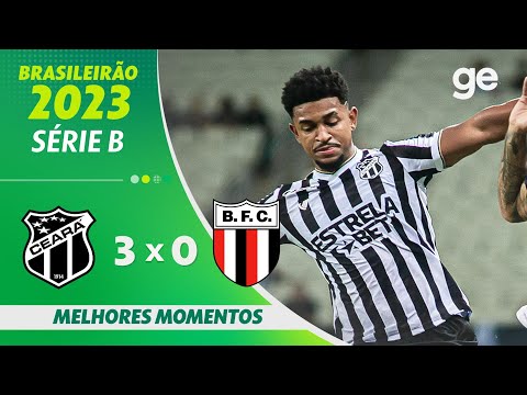 Gols e lances de Ceará x Botafogo-SP