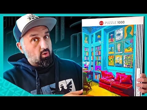 My 1st HEYE Puzzle! Room with Red Sofa 1000 pieces review